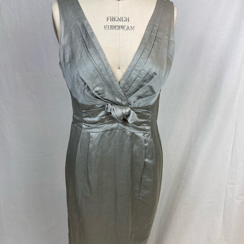 Nanette Lepore silver linen dress